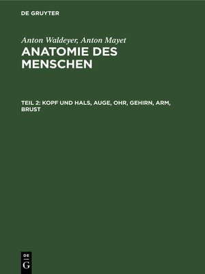cover image of Kopf und Hals, Auge, Ohr, Gehirn, Arm, Brust